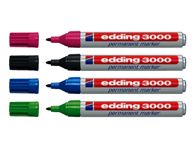 Marqueur edding 3000 Pointe ogive 1,5-3mm vert clair