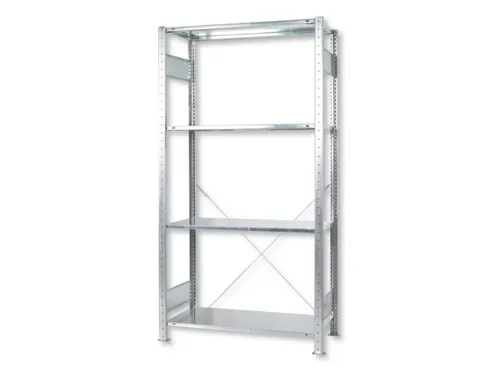 legbordstelling,grondveld,Green,HxBxD 2000x1000x600mm,4xStalen bodem