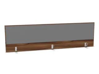 opzetpaneel bureau aanbouw achter NP-tiepolo nut BN8078-grijs 2000mm - 1