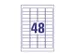Etiquettes L4778rev-20 Ultra-résistantes Laser 45,7x 21,2mm