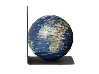 Boekensteun TROIKA met magnetische Wereldbol 13cm blauw-groen - 2