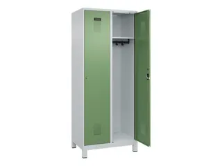 locker,HxBxD 1950x800x500mm,2vak,vak B 400mm,cil.-slot,voeten - 2