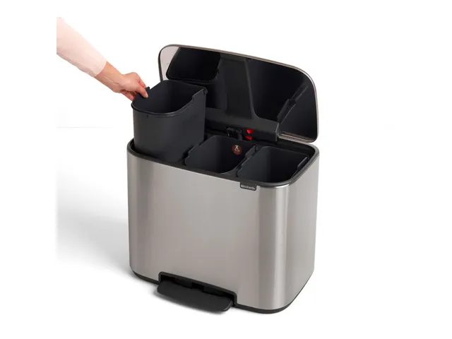 Bo Pedaalemmer 3x11 Liter Mat RVS FFP