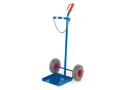 Flessenkar,draagverm. 100kg,propaangas 33kg fles,m. ketting,RAL5010