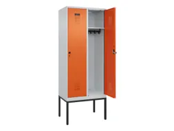 locker,HxBxD 2120x800x500mm,2vak,vak B 400mm,draaigrendel