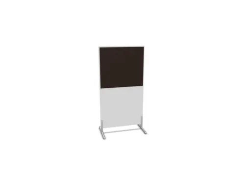 scheidingswand,HxB 1545x800mm,Bl-wit,BN2036-bruin