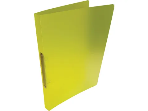 ringmap voor A4 PP 2 ringen 16 mm transparant geel