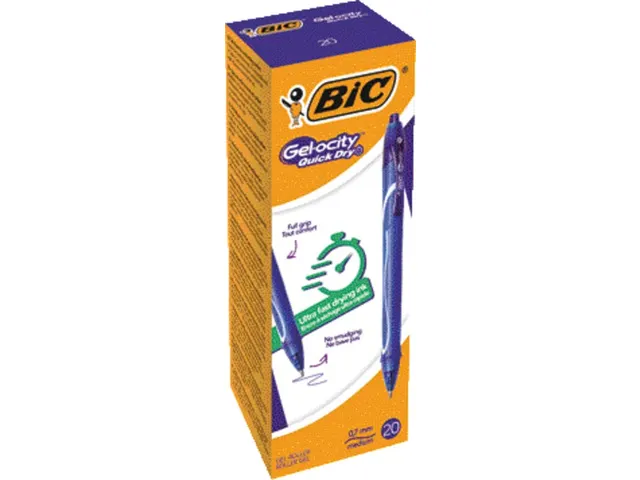 Gelschrijver Bic Gel-ocity quick dry medium blauw
