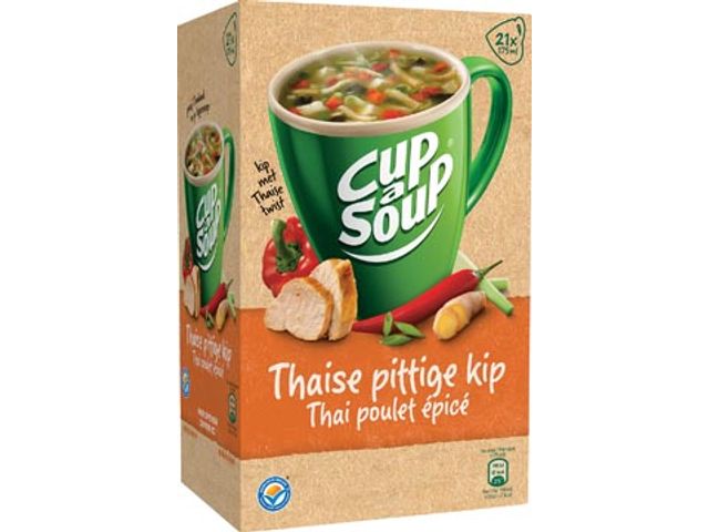 Cup-a-Soup thai spicy chicken, pak van 21 zakjes | SoepOpHetWerk.nl