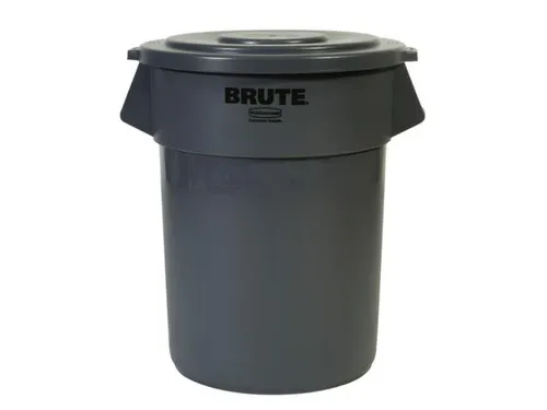 universele container,208l,HxØ 840x675mm,romp PE grijs