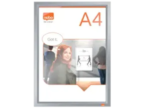 Kliklijst Nobo Impression Pro A4 zilver