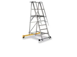 Platformladder Aluminium Bordes H X B X D 1300X 600X 630Mm 5Treden