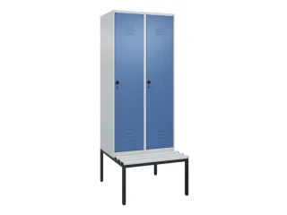 locker voor scheiding van kleding,HxBxD 2120x800x815mm,2vak - 1
