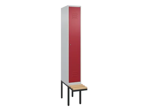 locker met bank,HxBxD 2120x300x815mm,1vak,vak B 300mm,cil.-slot