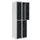 Dubbeldekse lockerkast,HxBxD 1800x600x500mm,2x2vak.,draaigrendel
