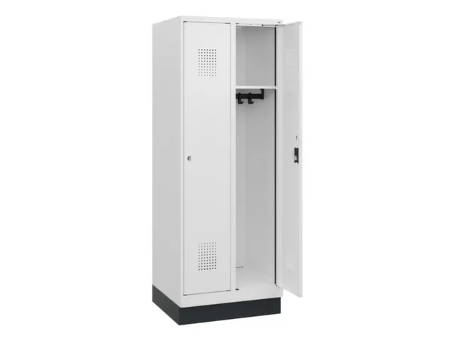 schoollocker,HxBxD 1630x600x500mm,2vak,vak B 300mm,cil.-slot,sokkel