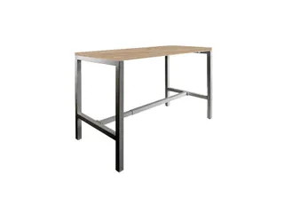Domino Basic statafel 120x80cm 110cm honey castello 25mm zwart - 1