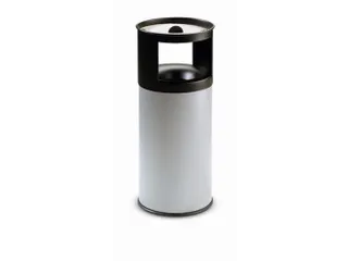 combi-asbak,HxØ 800x310mm,afvalbak inhoud 40l,romp staal grijs,blusko - 1