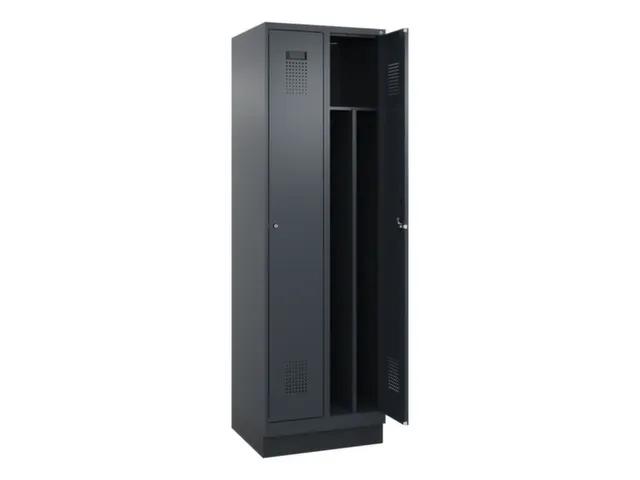 locker voor scheiding van kleding,HxBxD 1950x600x500mm,2vak