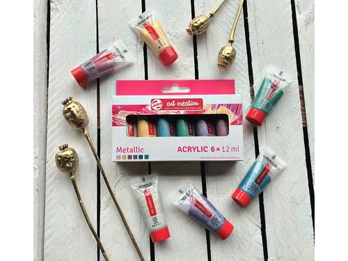 Acrylverf Talens Art Creation metallic assorti 6 tubes à 12ml