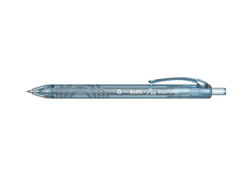 Gelschrijver Econovo 0.7mm blauw en zwart blister à 2 stuks