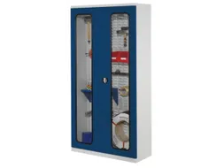 kast met sleufplaat,HxBxD 1950x1000x410mm,cil.-slot,sokkel,RAL5010