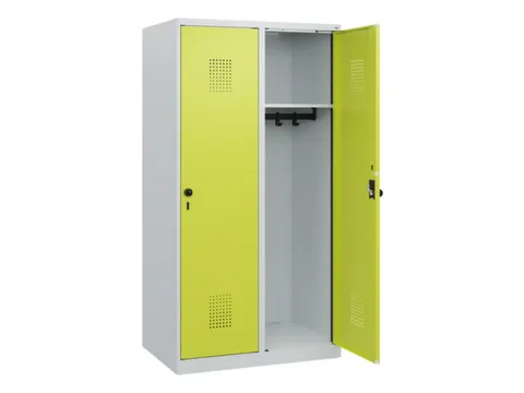 schoollocker,HxBxD 1530x800x500mm,2vak,vak B 400mm,draaigrendel