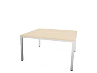 vergadertafel,HxBxD 740x1400x1400mm,hoekig,NE-esdoorn - 1