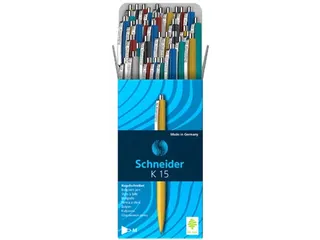 Balpen K15 Medium 1mm Geassorteerde Kleuren Blauw - 3