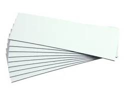 bord,HxB 40x75mm,achterzijde magnetisch,folie,wit