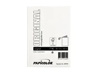 Correspondentiekaart Papicolor dubbel 105x148mm hagelwit pak à 6 stuk - 3