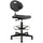 Werkstoel Large Zwart met Glijders Ergonomisch & Stevig