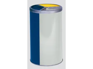 Afvalverzamelstation 3x30 Liter Ral 1023/ral5010/ral7032 - 2