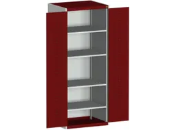 kast met geperforeerde platen,HxBxD 2000x800x525mm,4xStalen bodem