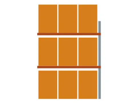 palletstelling,aanbouwveld,HxBxD 4400x2785x1100mm,vakl. 2890kg