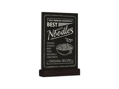 Europel Krijtbord Tafelmodel A5 Staand Zwart