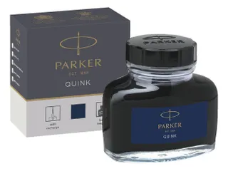 Vulpeninkt Parker Quink permanent 57ml blauw/zwart - 1
