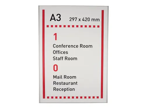 Menoor Deurbord Premium Vlak A3