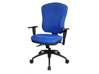 Bureaustoel Topstar Wellpoint 30 SY blauw stof - 2