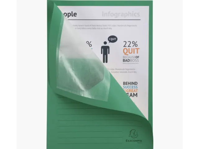 Venstermap Exacompta Forever L-map 120gr karton Donkergroen