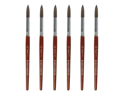 Penseel Kangaro Serie 120 rond Nr. 22 geitenhaar doos 6 stuks