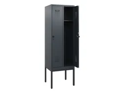 schoollocker,HxBxD 1950x600x500mm,2vak,vak B 300mm,draaigrendel
