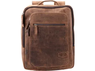 rugzak Pride and Soul Jester bruin leder 12 inch - 2