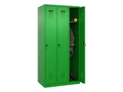 locker,HxBxD 1850x900x500mm,3vak,vak B 300mm,draaigrendel