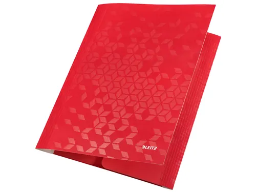 Elastomap Leitz WOW A4 3 kleppen rood