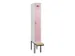 locker met bank,voor scheiding van kleding,HxBxD 2120x300x815mm,1vak