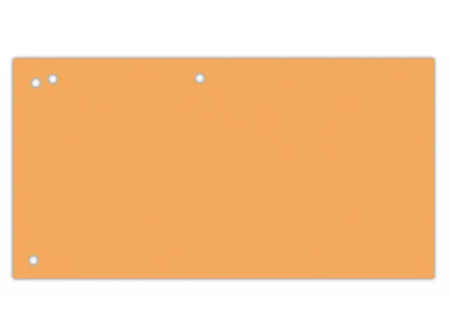 Verdeelstroken karton 1/3A4 240x105mm oranje 100 stuks