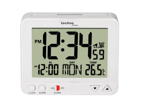 Wekker Technoline WT 195 95x80x32mm wit