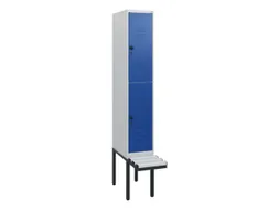 Dubbeldekse dekenkist,HxBxD 1950x300x815mm,1x2vak.,vak B 300mm