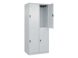 dubbeldekse locker,HxBxD 1850x800x500mm,2x2vak.,vak B 400mm - 2